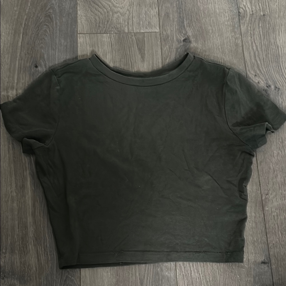 Target Green Crop T-Shirt